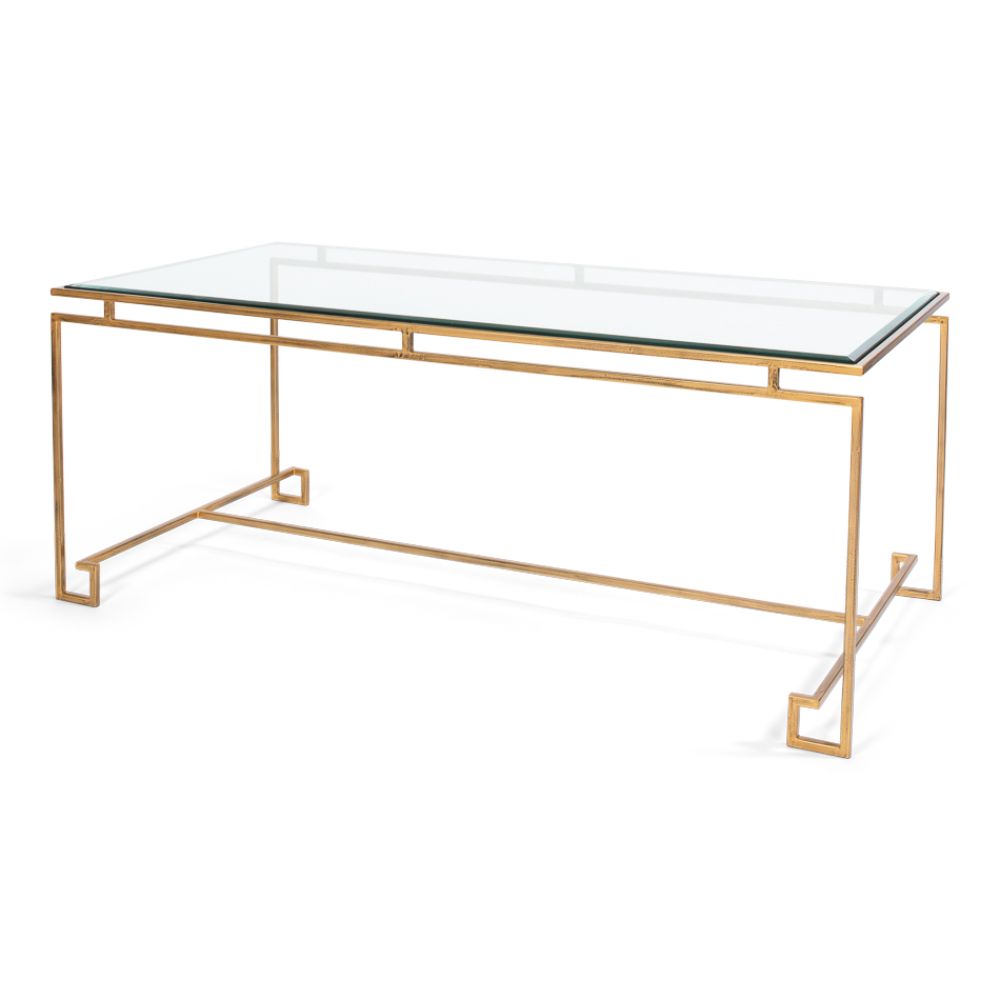 iron glass table top rectangle