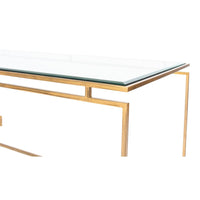 iron glass table top rectangle