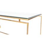 iron glass table top rectangle
