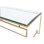 iron glass table top rectangle