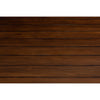 square coffee table baluster legs scalloped apron large dark brown finish wood