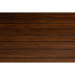 square coffee table baluster legs scalloped apron large dark brown finish wood