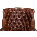 Occasional Chair - Welsh - Vintage Cigar Leather