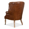 Occasional Chair - Welsh - Vintage Cigar Leather