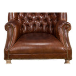 Occasional Chair - Welsh - Vintage Cigar Leather