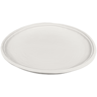 cream double line melamine dinner plates
