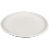 cream double line melamine dinner plates