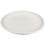 cream double line melamine dinner plates