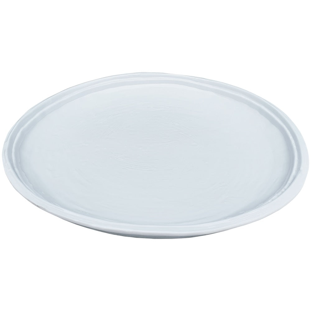 melamine white double line dinner plate