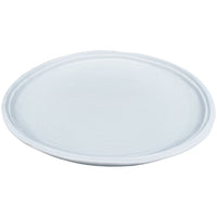 melamine white double line dinner plate