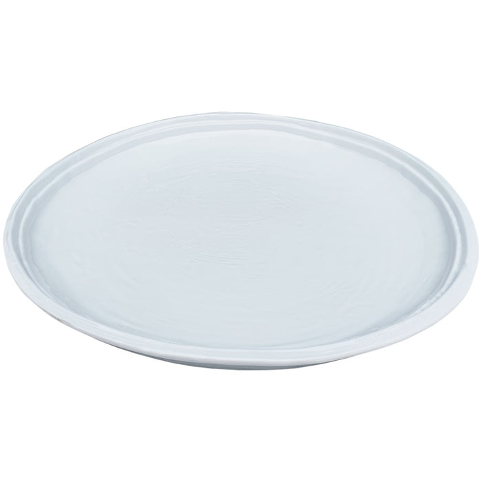 melamine white double line dinner plate