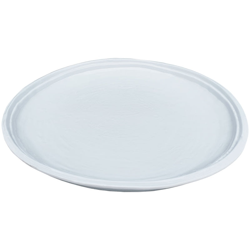 melamine white double line dinner plate