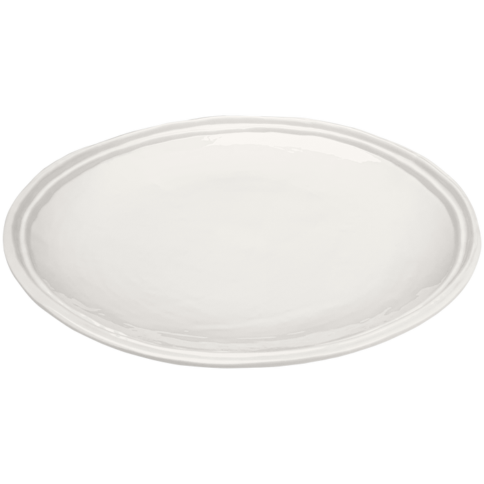 cream double line melamine salad sandwich plates