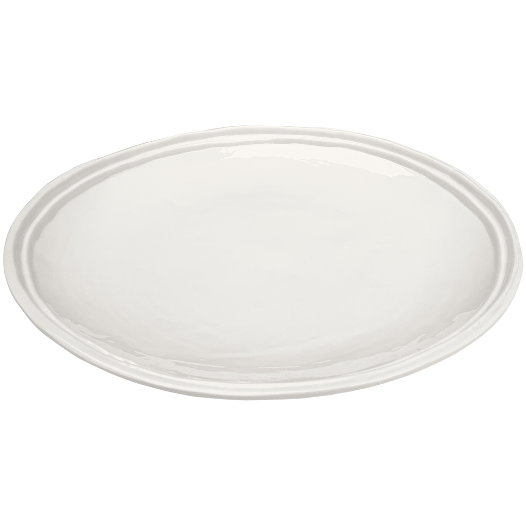 cream double line melamine salad sandwich plates