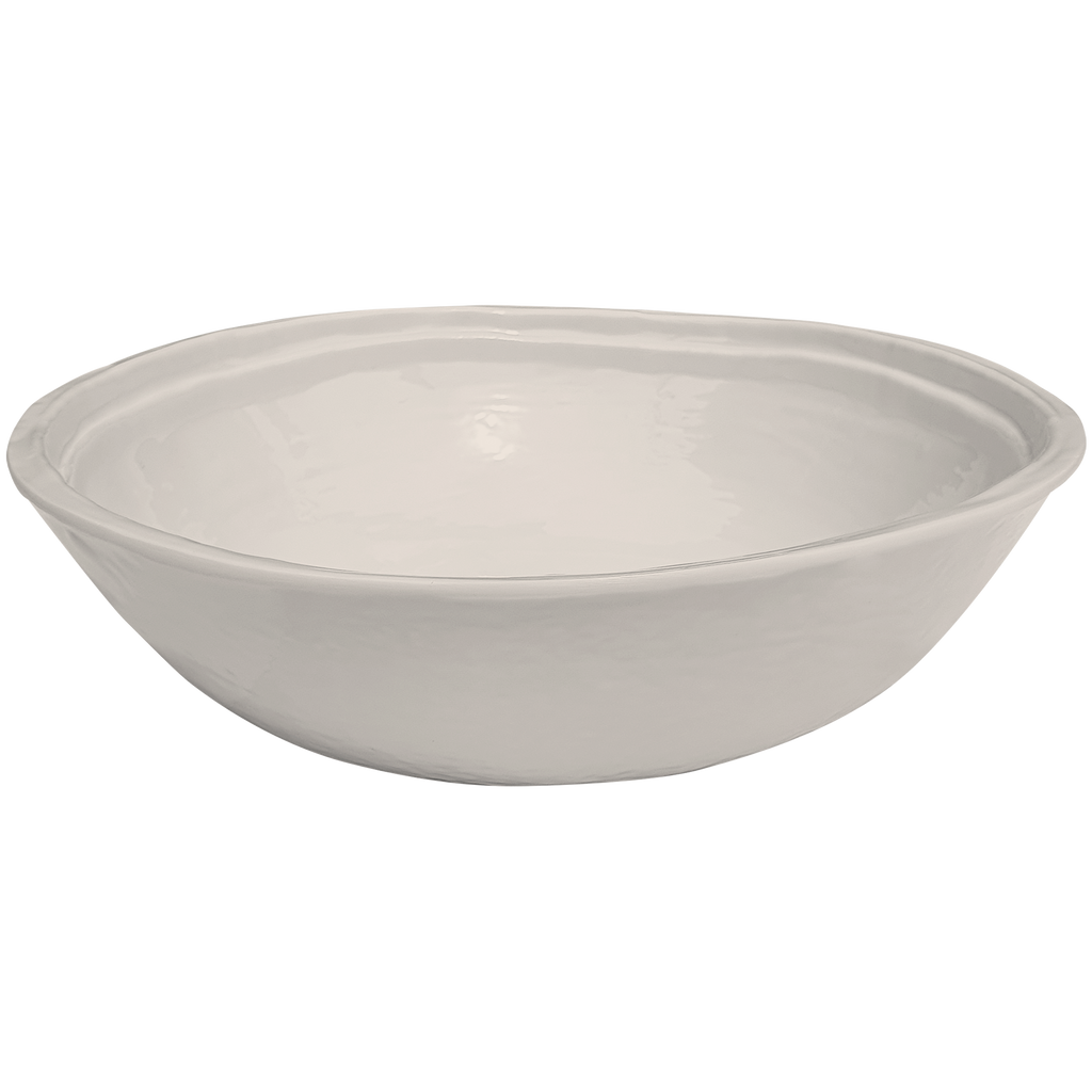 stone taupe double rimmed melamine soup cereal bowls