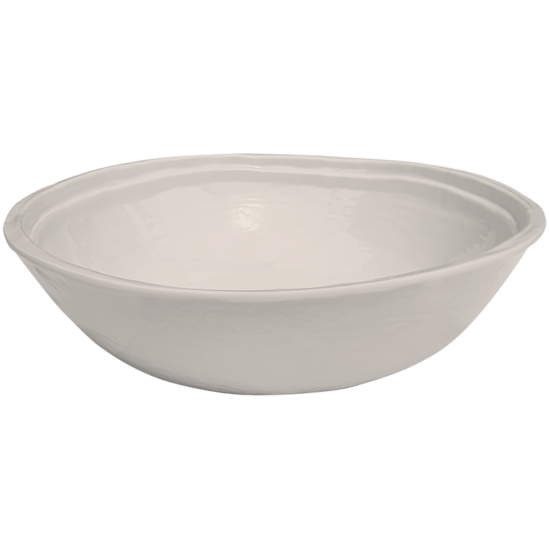 stone taupe double rimmed melamine soup cereal bowls