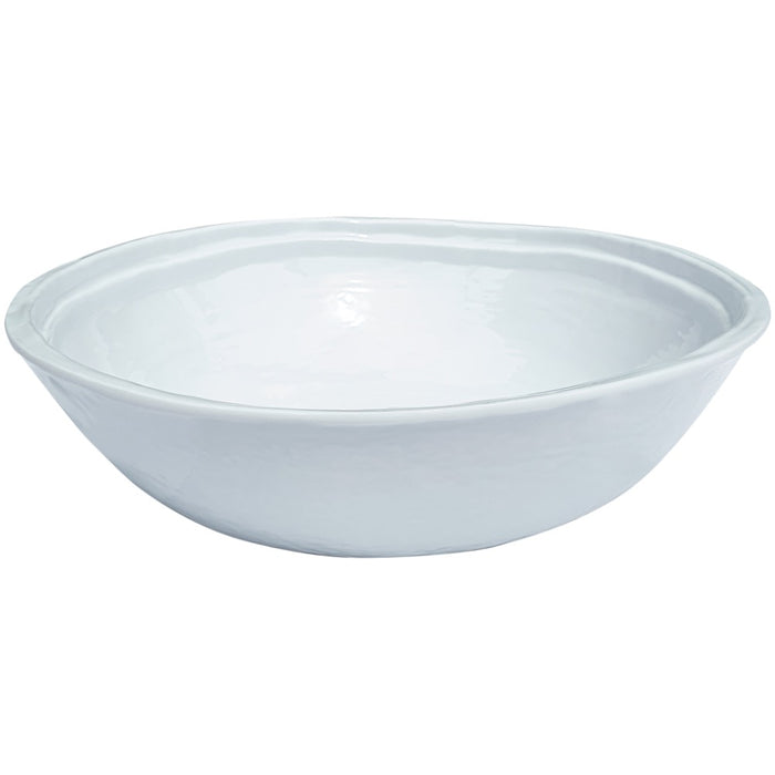 melamine soup cereal white double lined bowl