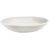 cream double line melamine pasta serving bowl