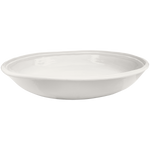 cream double line melamine pasta serving bowl