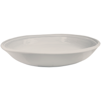 stone taupe double line melamine pasta serving bowls