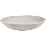stone taupe double line melamine pasta serving bowls