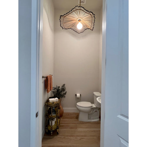 pendant light in bathroom lifestyle
