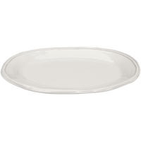 cream double line melamine serving platters