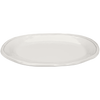cream double line melamine serving platters