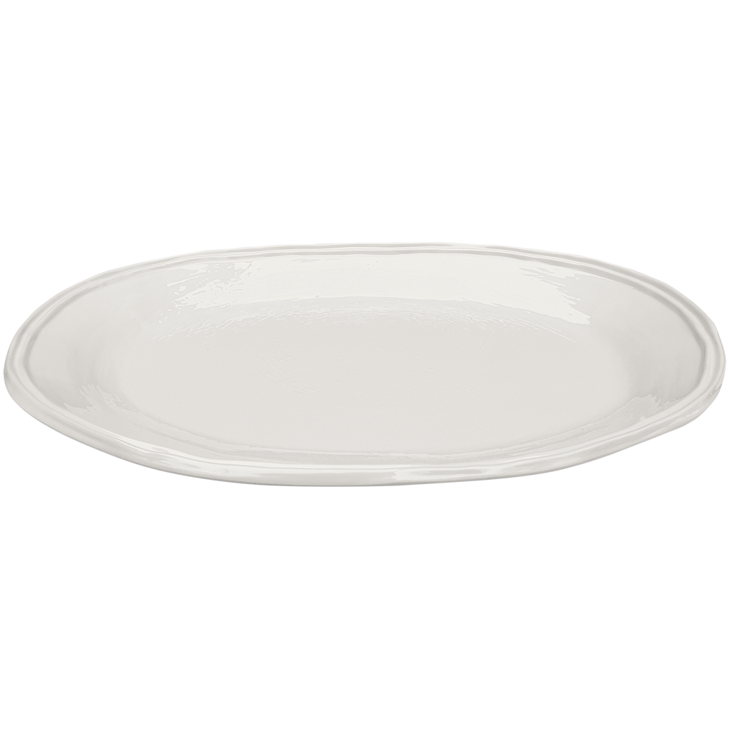 cream double line melamine serving platters