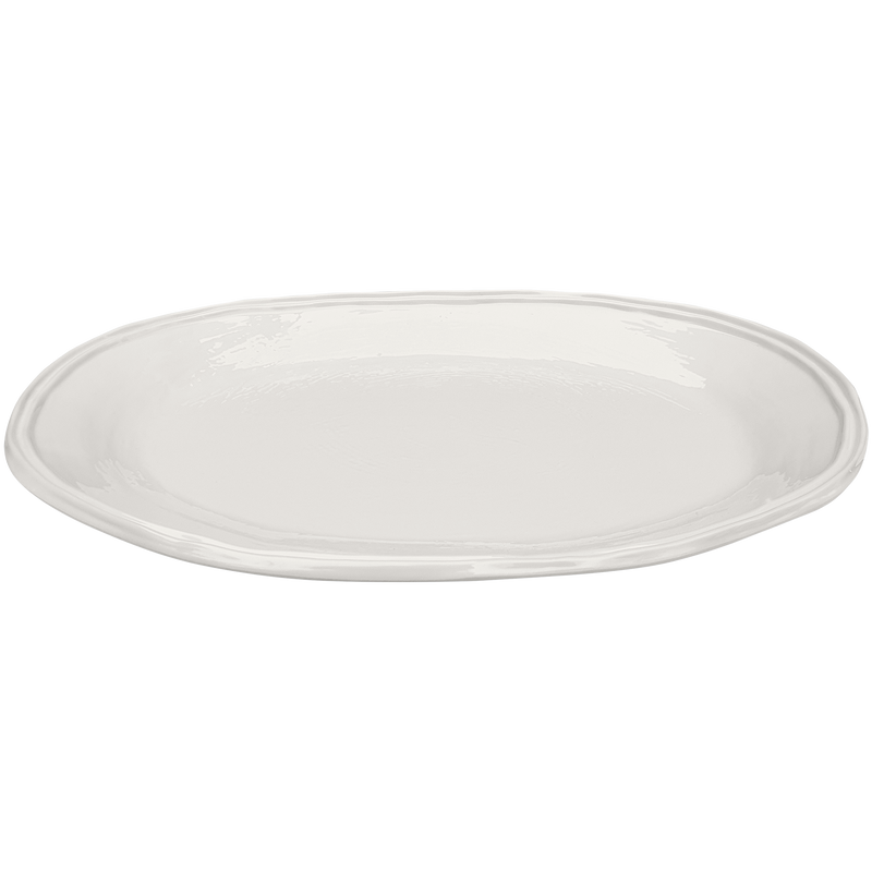 cream double line melamine serving platters
