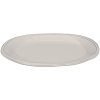 melamine stone double lined oval serving bowl