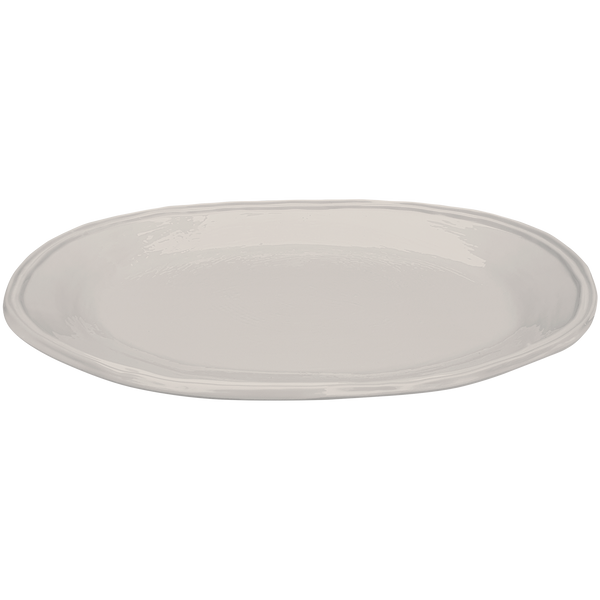 melamine stone double lined oval serving bowl