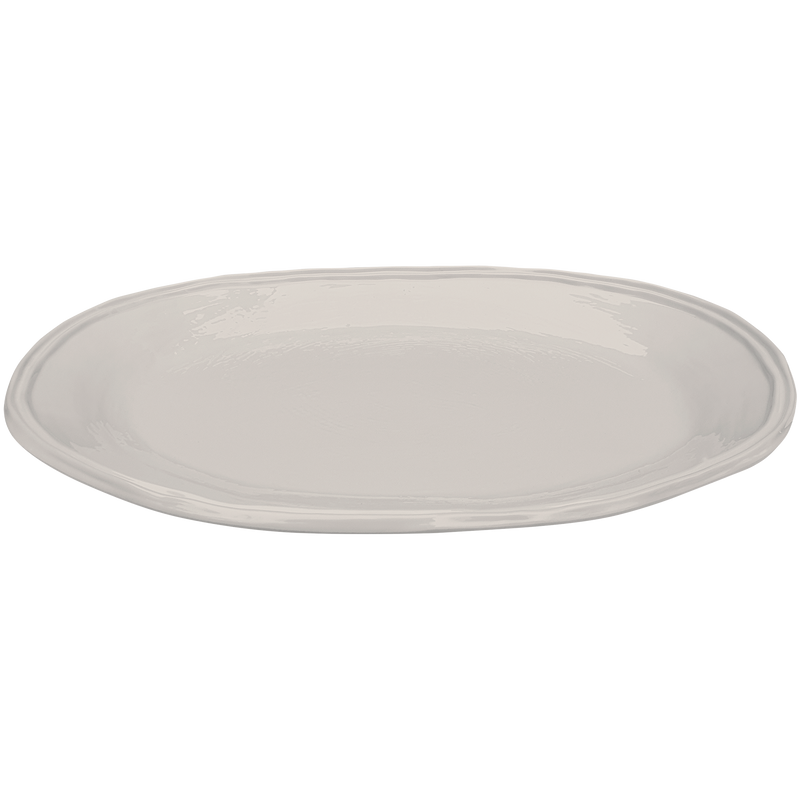 melamine stone double lined oval serving bowl
