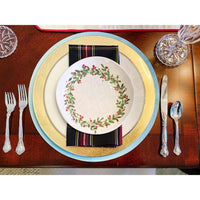 Christmas Wreath Melamine Salad Plates (set of 4)