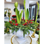 white bowl pedestal acanthus leaves round