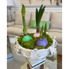 white bowl pedestal acanthus leaves round