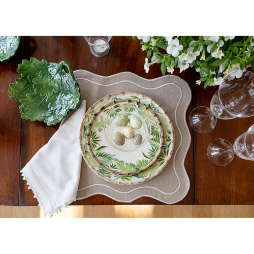 Compagnia Green Leaf Large Dinner Plate