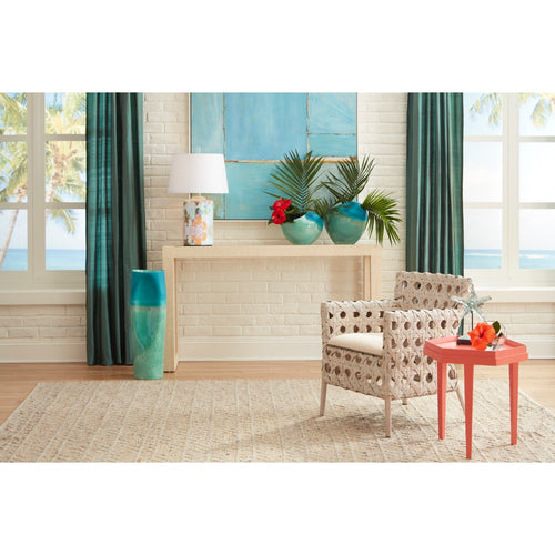 bistro chair white rattan fabric whitewash 