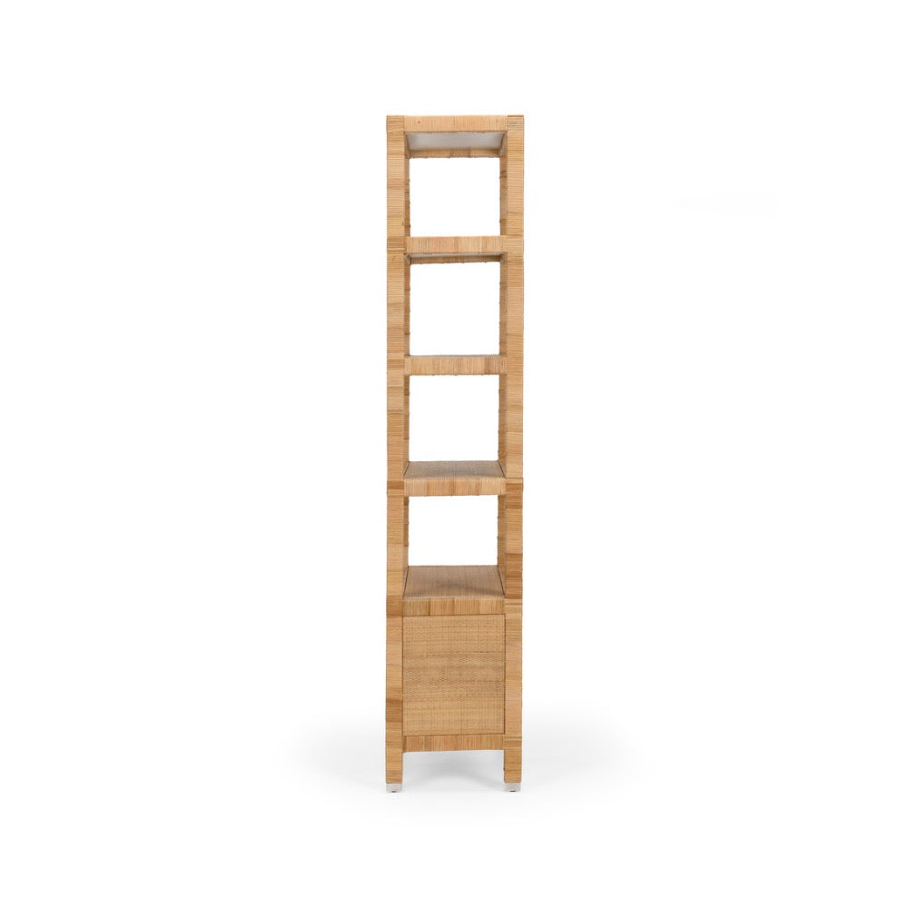 etagere rattan natural white two door storage shelves nickel handles
