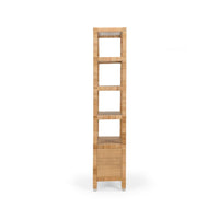 etagere rattan natural white two door storage shelves nickel handles