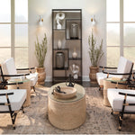 white lacquer brass wall sconce