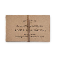 gathered thoughts rock and roll handmade paper
