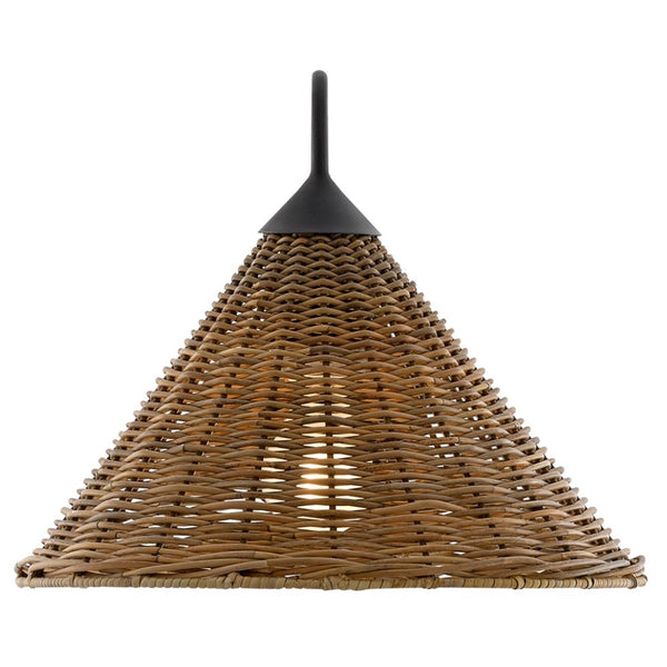 swing arm wall sconce reed shade black iron