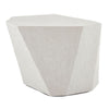 limestone side table irregular shape gray