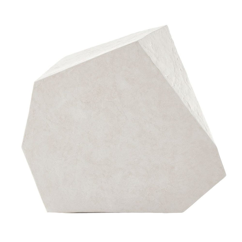 limestone side table irregular shape gray