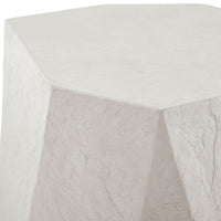 limestone side table irregular shape gray