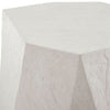 limestone side table irregular shape gray