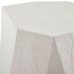 limestone side table irregular shape gray