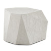limestone side table irregular shape gray