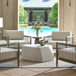 limestone outdoor coffee table irregular shape gray